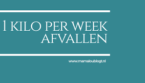 1 kilo per week afvallen