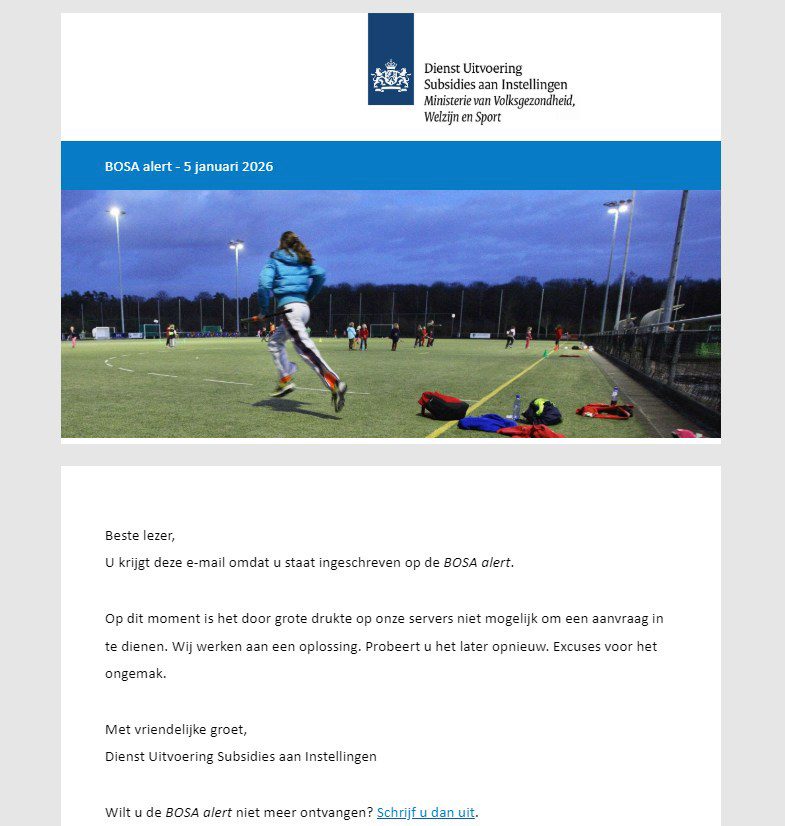 subsidie aanvragen sportvereniging